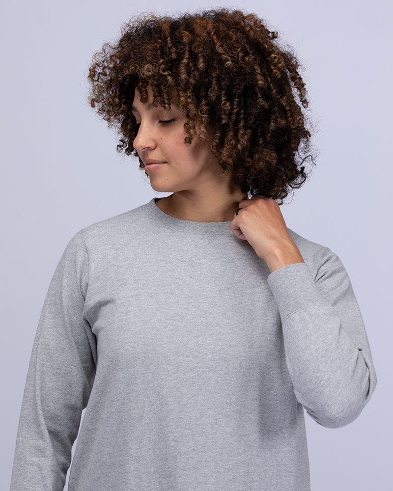Eco-Friendly Recycled Cotton Long Sleeve Dress for Women - Sustainable Fashion for Casual Wear, Office & Date Nights