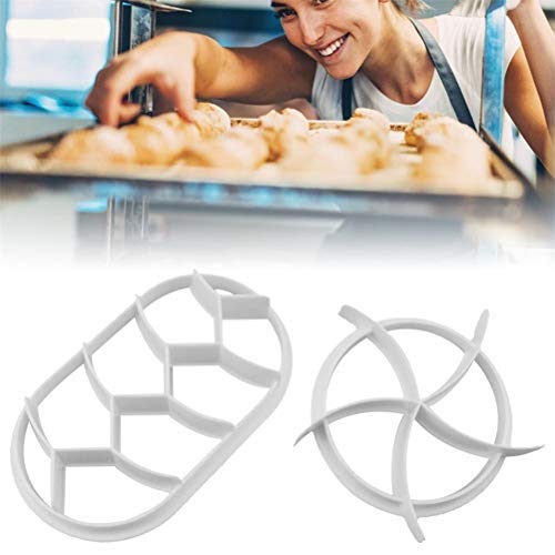 2PCS Bread Mold Cutter Set - Round & Oval Dough Press for Homemade Bread Rolls, Pastry Cutters - Perfect for Baking, DIY Bread Making & Kitchen Supplies (Ideal for Home Bakers, Party Snacks & Breakfast Preparation)
