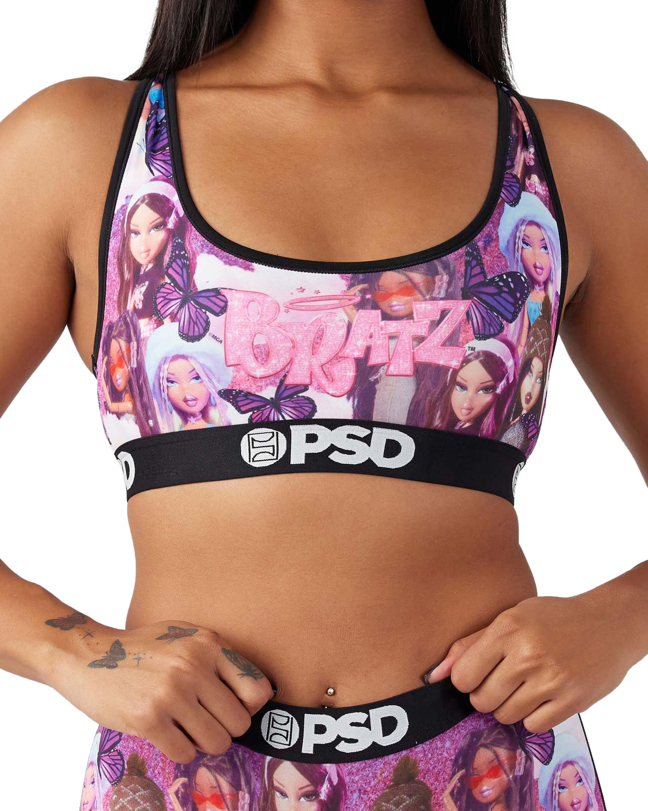 PSD Women's Bratz Racerback Sports Bra - Breathable Microfiber Workout Top for Running, Yoga & Gym | Comfortable Support for Active Lifestyles