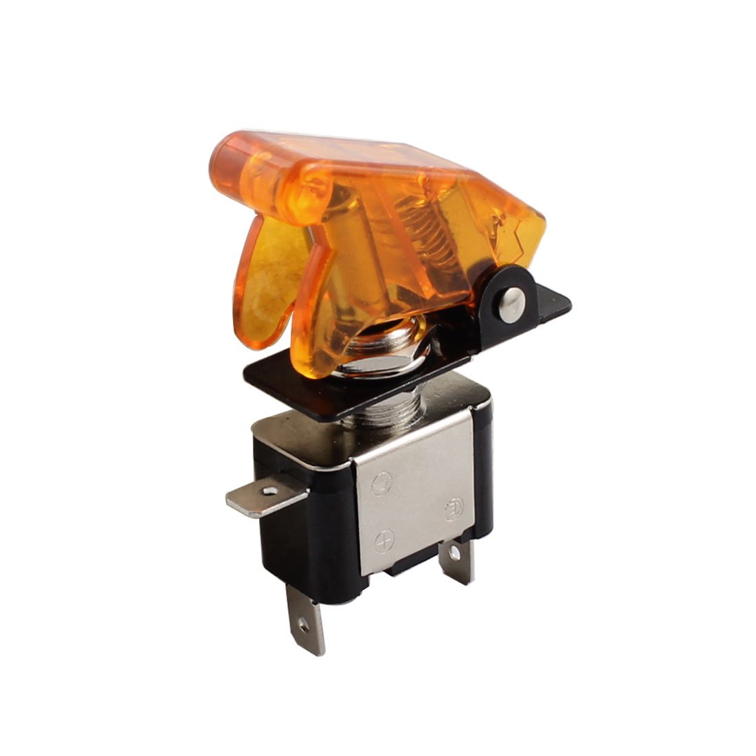 uxcell SPST On/Off 2 Position Toggle Switch - 12V DC 20A Orange Light for Automotive, Marine, and Industrial Applications