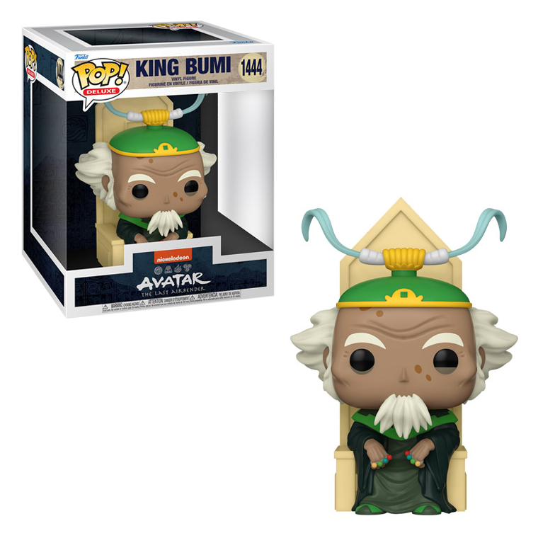 Funko Pop! AVATAR The Last Airbender: King Bumi on Throne #1444 Collectible Vinyl Figure - Perfect for Anime Fans & Collectors | Display for Home, Office or Gaming Room Decor
