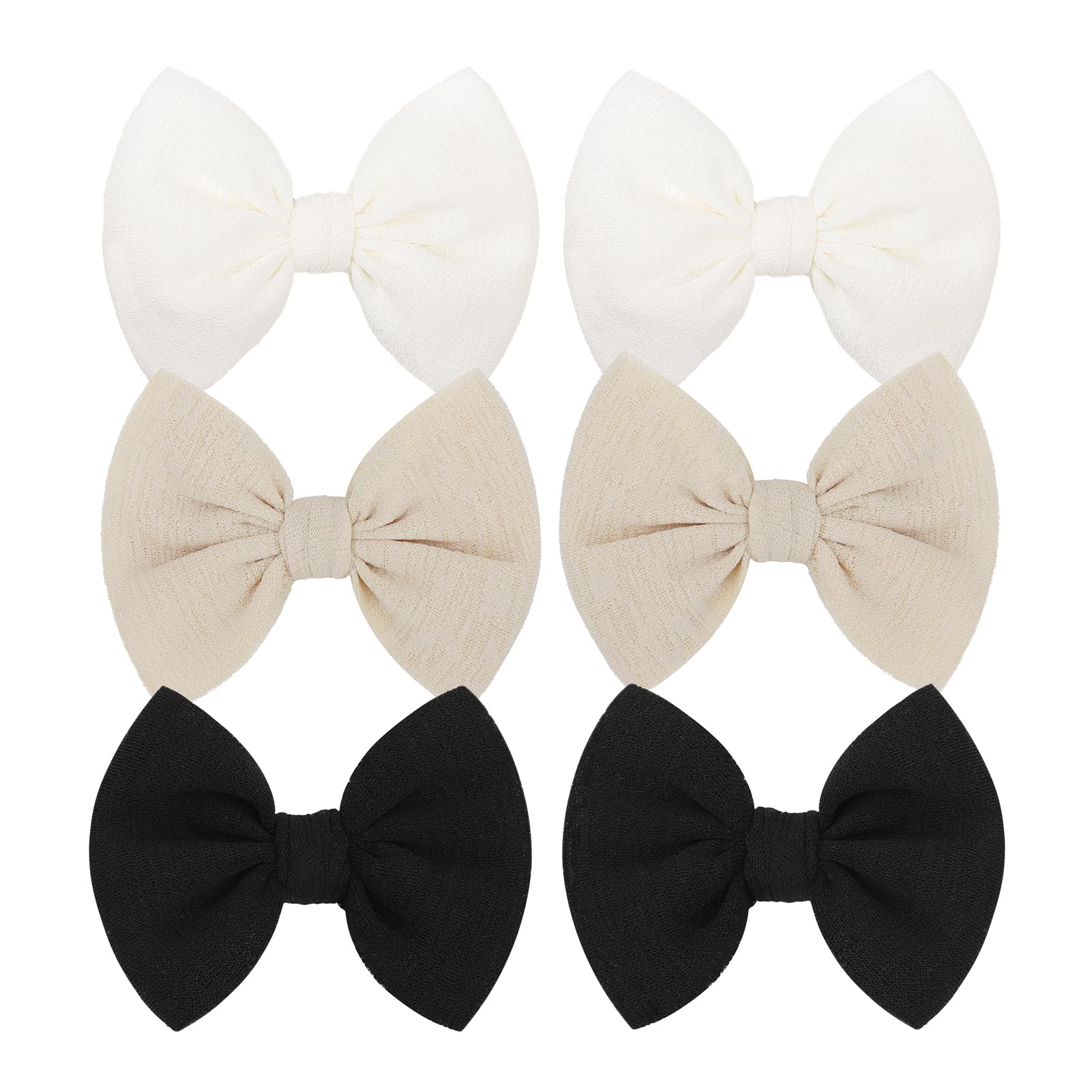 **Handmade Baby Girls Hair Bows Clips Set - 3