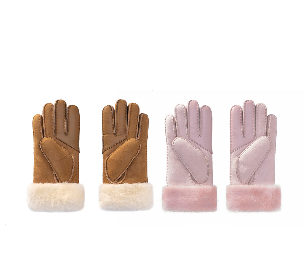 EVERAU® Women's Winter Gloves - Soft Fluffy Sheepskin Wool Lined - Warm Touchscreen Gloves for Cold Weather - Perfect for Driving, Skiing & Outdoor Activities