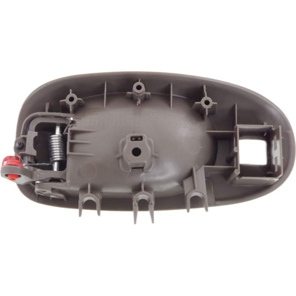 2001-2006 Dodge Stratus Passenger Side Front Interior Door Handle with Lock Hole Trim - Dark Gray Replacement for All Submodels | Perfect for Car Repair & Interior Upgrades