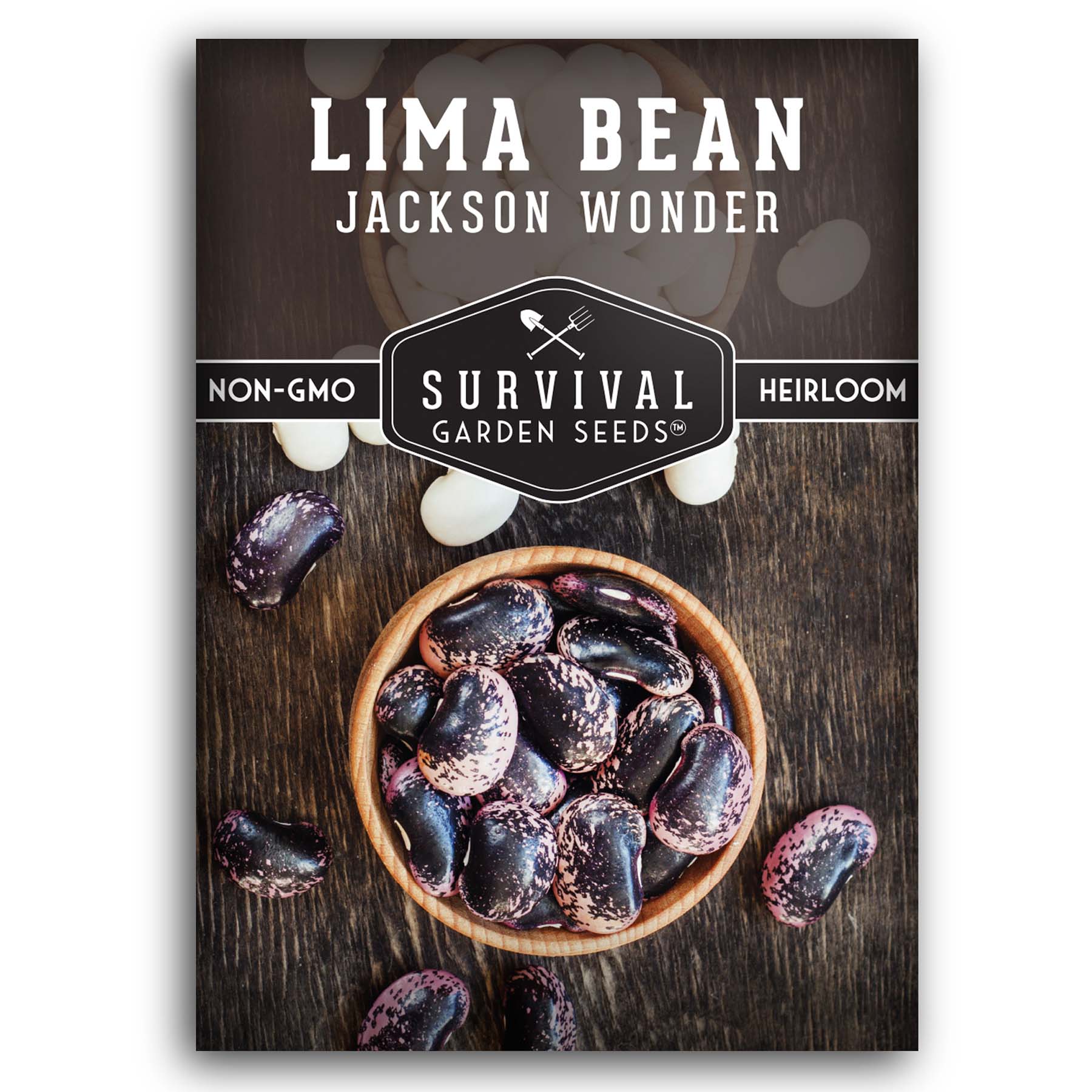 Jackson Wonder Lima Bean Seeds for Planting - Non-GMO, Heirloom, High Yield - Perfect for Home Gardens, Urban Farming & Sustainable Agriculture