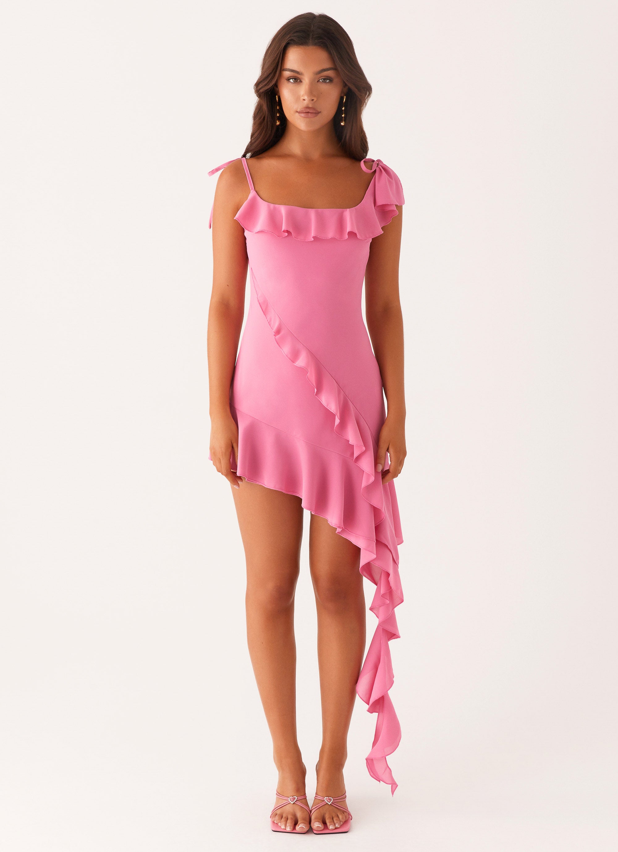 Brylee Mini Dress in Fuchsia - Flirty & Fun Short Dress for Parties, Dates & Summer Outfits
