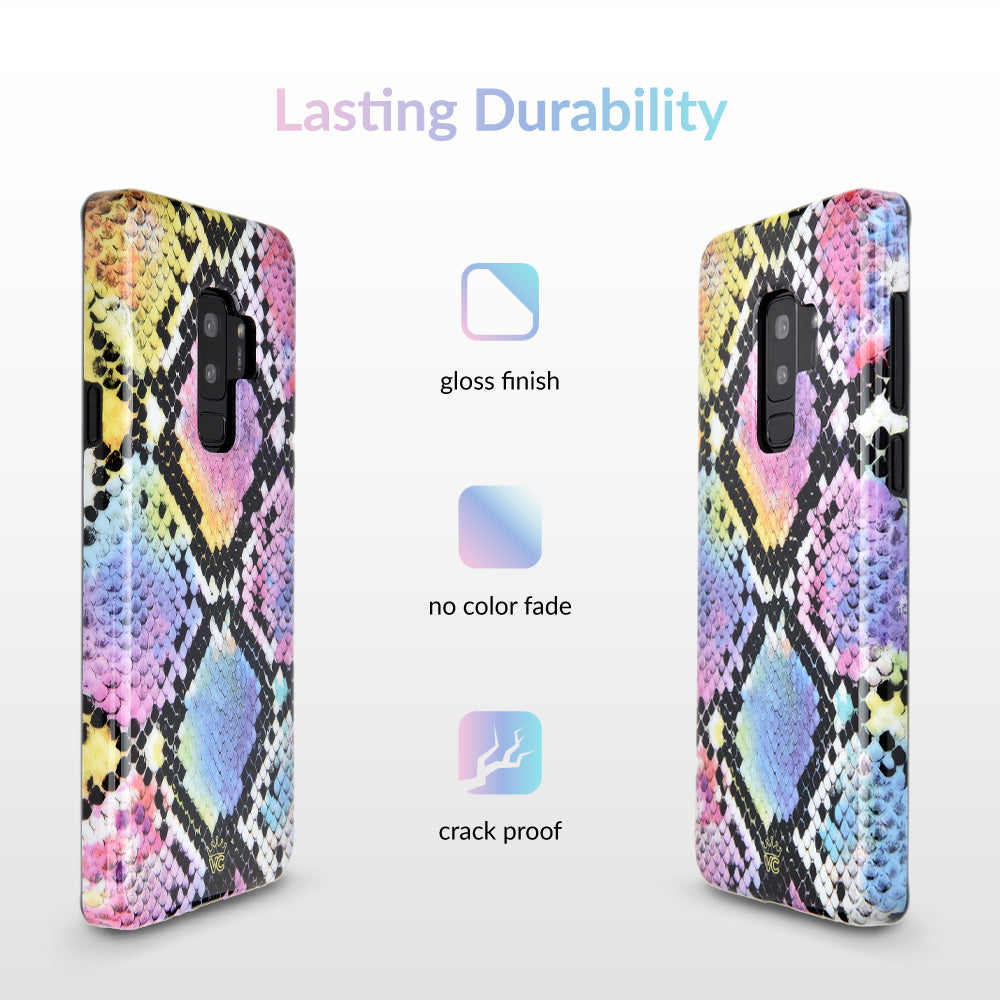 Snakeskin Pattern Neon Samsung Galaxy Phone Case - Stylish Protective Cover for Galaxy S21/S22/S23 - Perfect for Nightlife, Parties & Fashion Statements