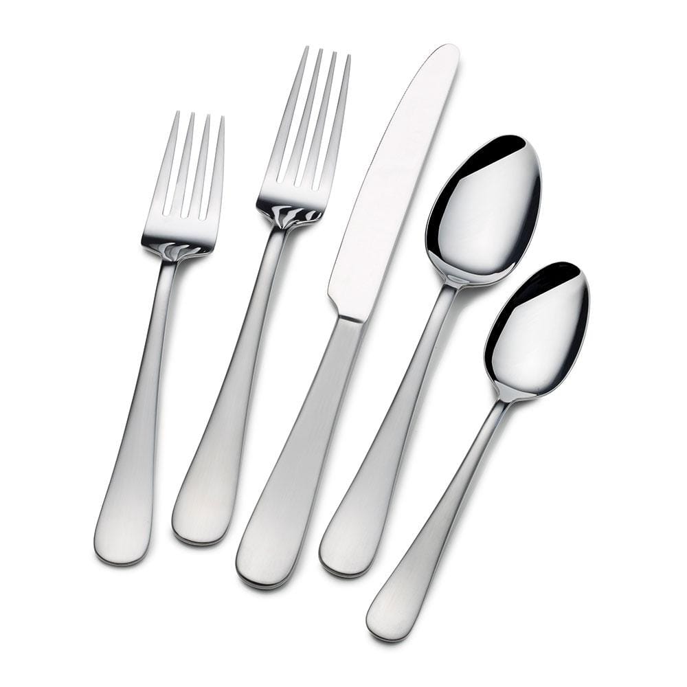 Premium 20-Piece Satin Flatware Set - Service for 4 - Elegant Stainless Steel Cutlery Set for Fine Dining, Wedding Gifts & Formal Dinner Parties
