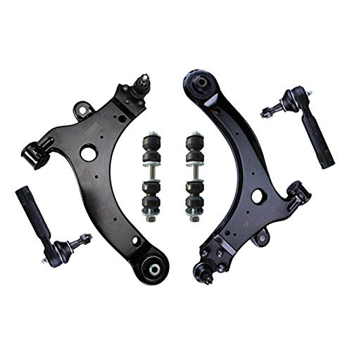 Bodeman 8-Piece Front Lower Control Arm Kit with Ball Joints, Sway Bar End Links, Inner & Outer Tie Rod Ends - Compatible with 2004-2009 Chevy Impala SS, Monte Carlo & 1997-2003 Pontiac Grand Prix - Perfect for Suspension Repair & Performance Upgrade