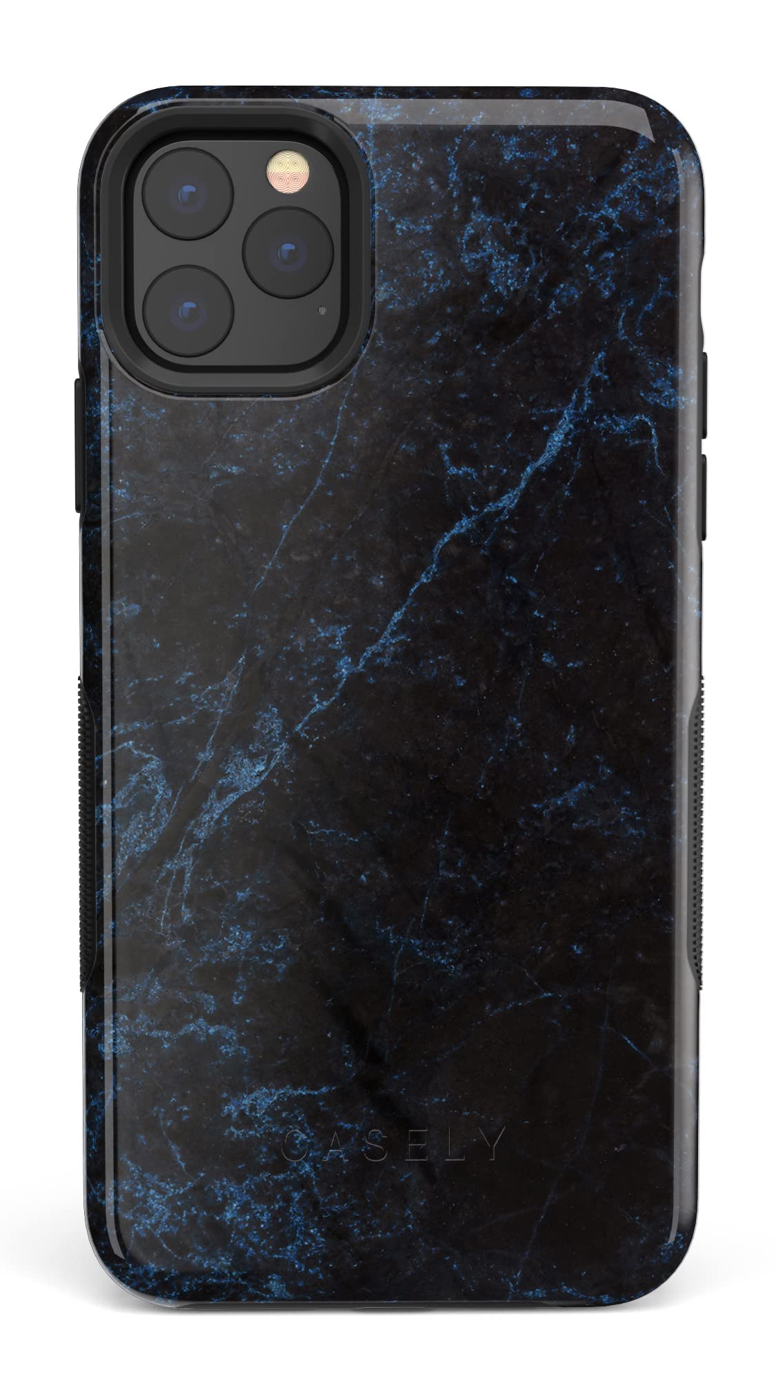 Casely iPhone 11 Pro Case - Midnight Marble Black & Navy Protective Phone Cover | Slim Fit, Shockproof, Scratch Resistant | Perfect for Work, Travel & Everyday Use