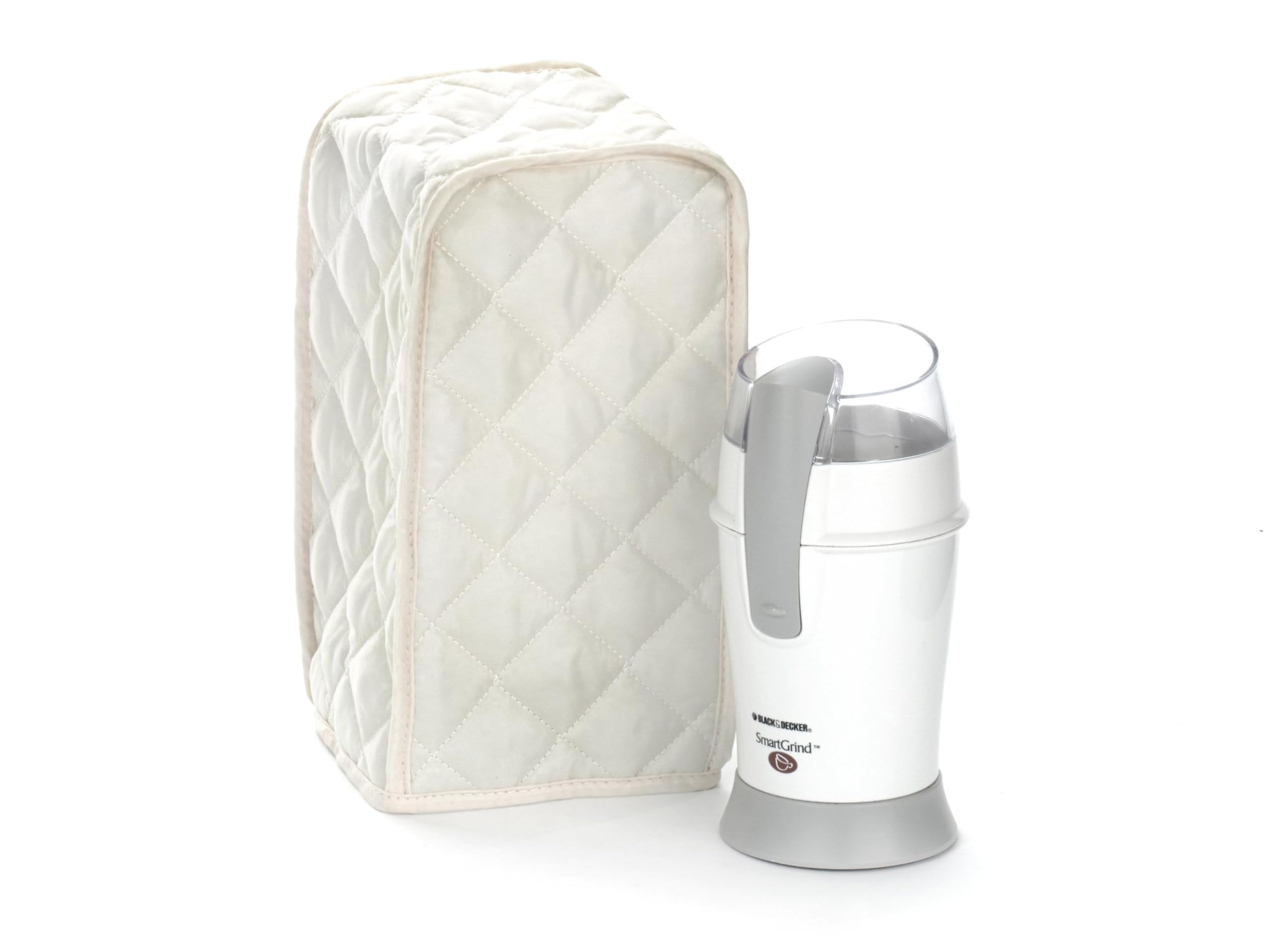 Covermates Keepsakes Coffee Maker Cover - Dustproof & Stain Resistant Washable Appliance Cover for Kitchen Countertop Protection (Cream) | Perfect for Keurig, Nespresso & Drip Coffee Machines