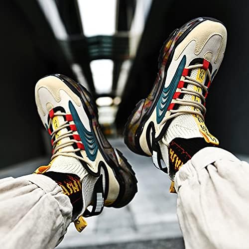 **LZDZN Men's High-Top Basketball Sneakers - Breathable Running & Trail Shoes for Sports, Walking - Black, Beige, Grey - Size Options for Men, Women & Boys (Perfect for Gym, Outdoor & Casual Wear)**
