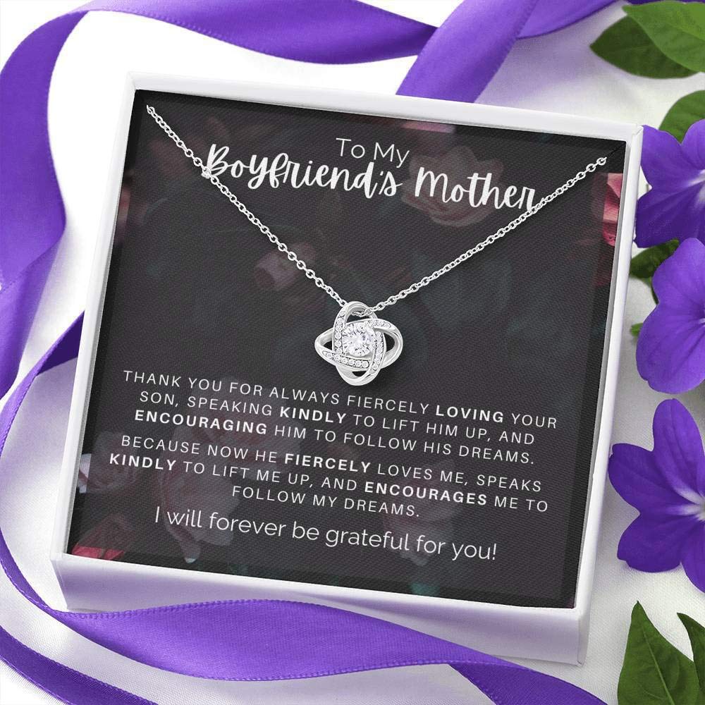 Elegant Heart Pendant Necklace for Boyfriend's Mom - Gift Box Included | Perfect for Mother's Day, Birthday & Anniversary Gifts