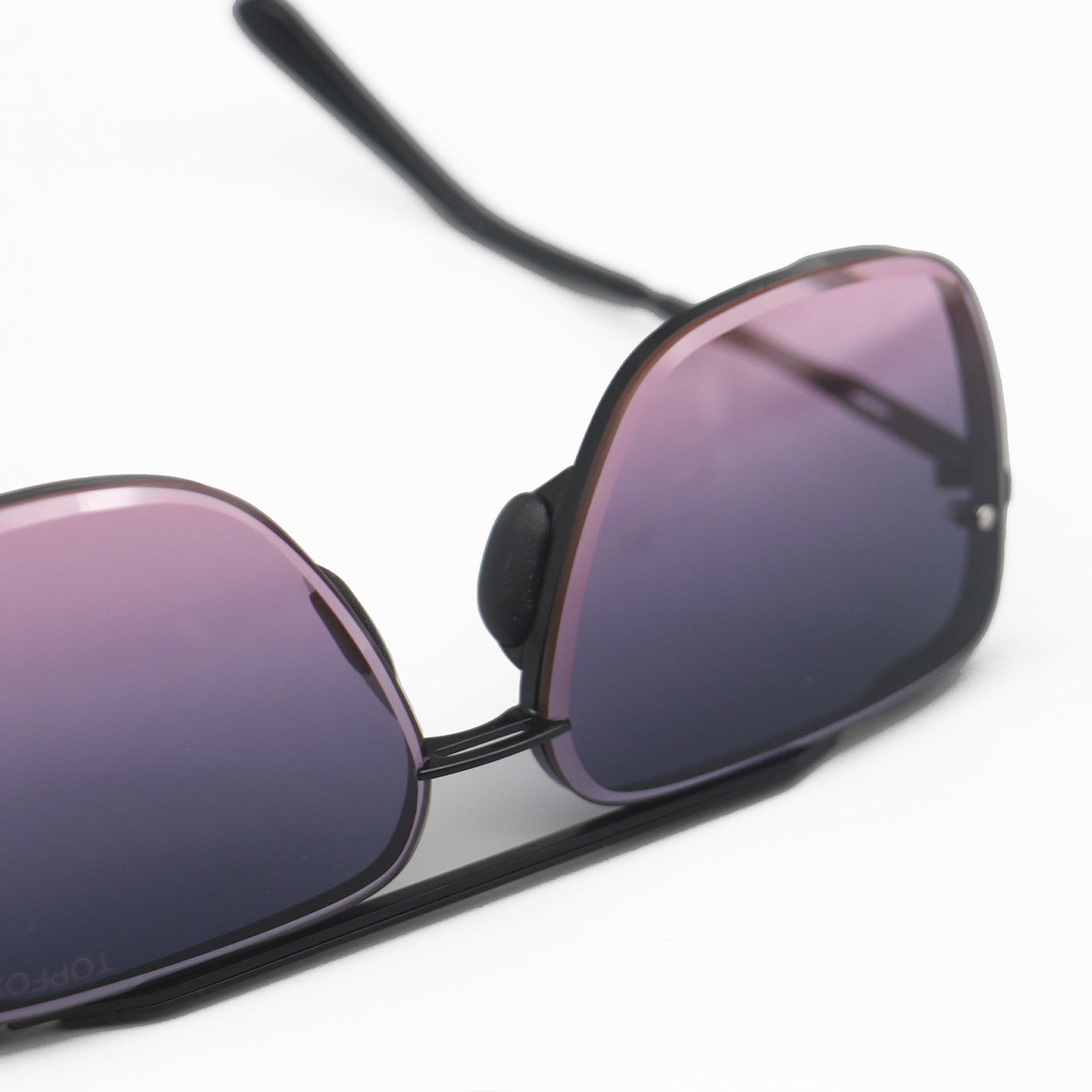 Bella Faded Purple and Pink Tangle-Free Aviator Sunglasses for Women - UV Protection, Lightweight & Stylish - Perfect for Driving, Beach, and Outdoor Activities