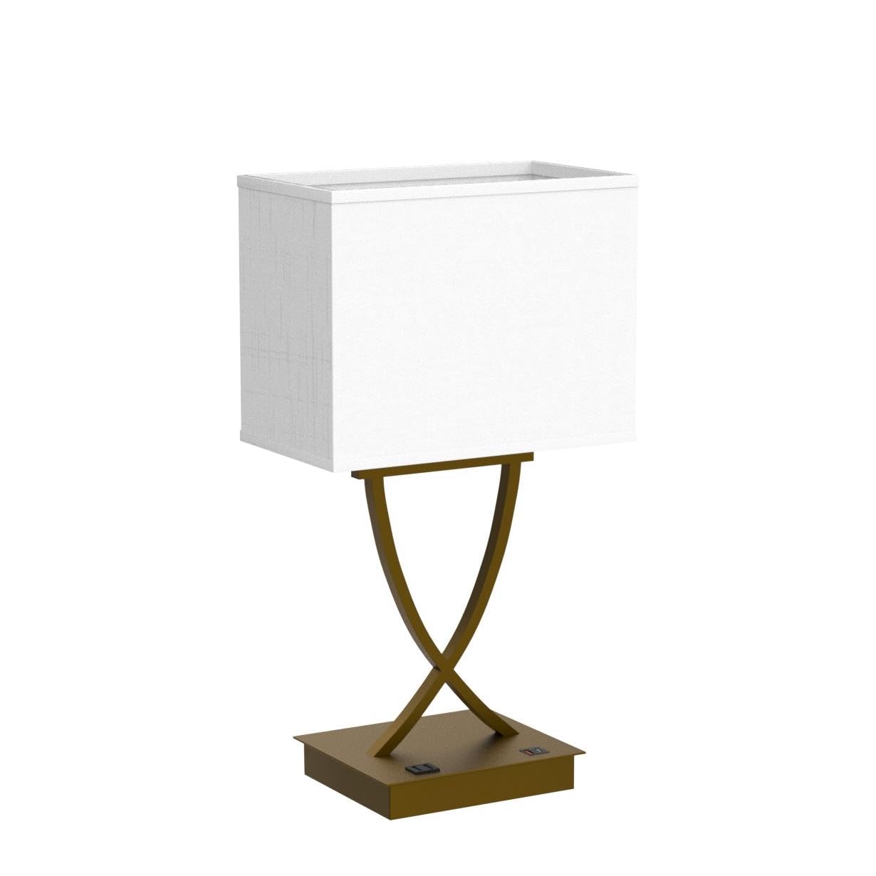 3-Way Dimmable Touch Control Table Lamp with USB-C & AC Outlet - 21.38