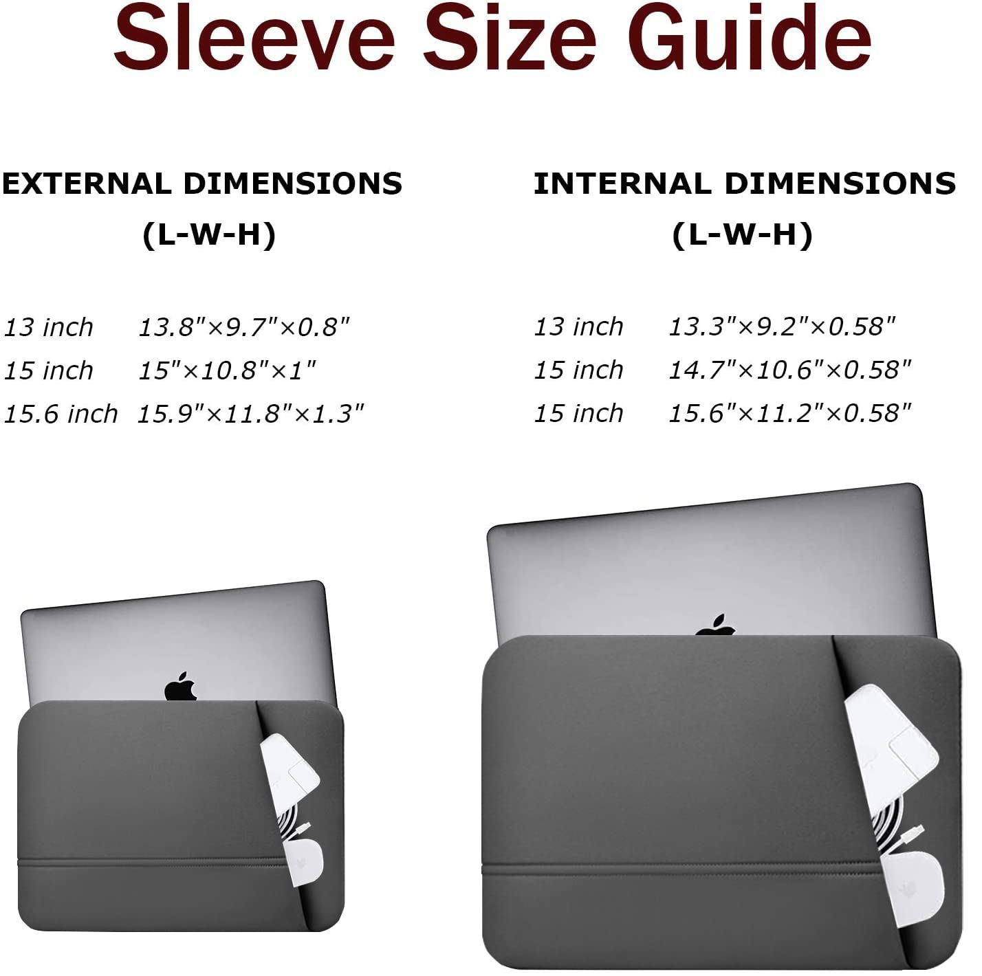 TEDNETGO 14 Inch Laptop Sleeve - Waterproof Protective Case for MacBook Pro 2022 & 13 Inch Models, Durable Grey Laptop Bag - Perfect for Travel, Office & School Use
