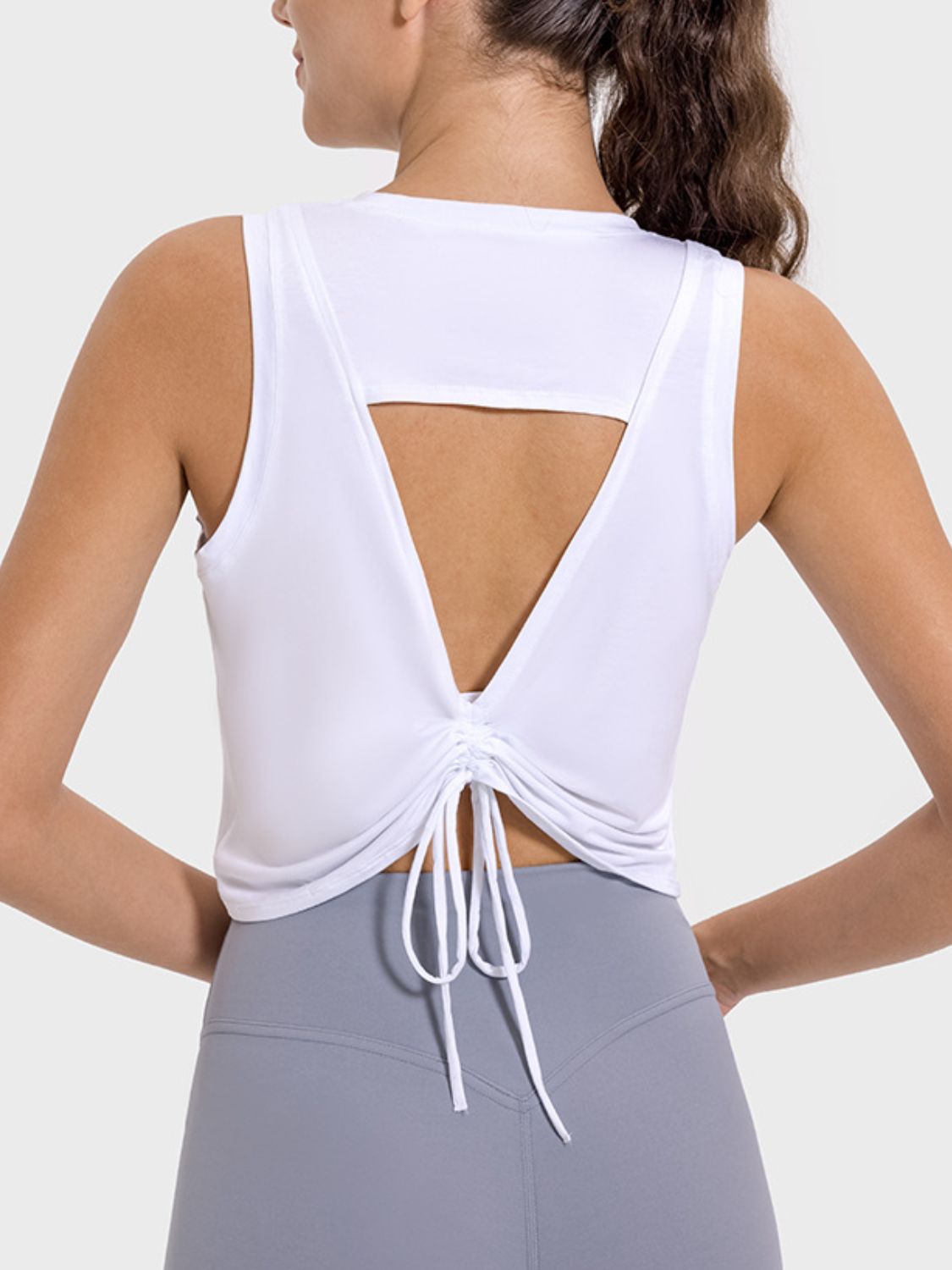 Cutout Active Toga Tank Top for Women - Breathable Workout Top with Stylish Cutout Design - Perfect for Yoga, Gym & Summer Outfits