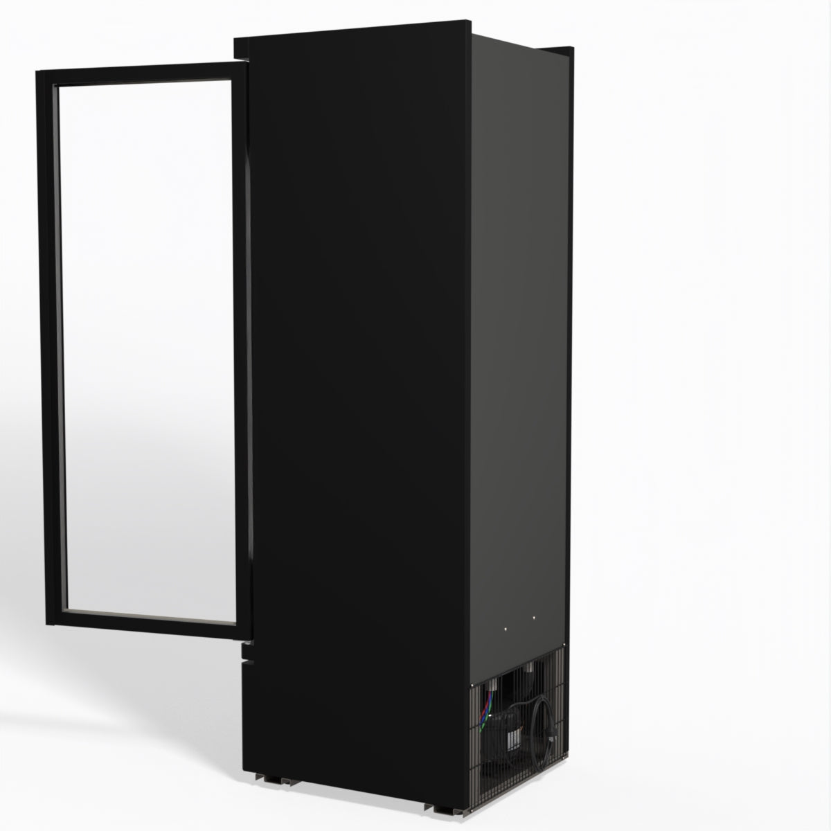 450L Single Glass Door Upright Display Refrigerator for Commercial Use - Perfect for Supermarkets, Convenience Stores, and Restaurants