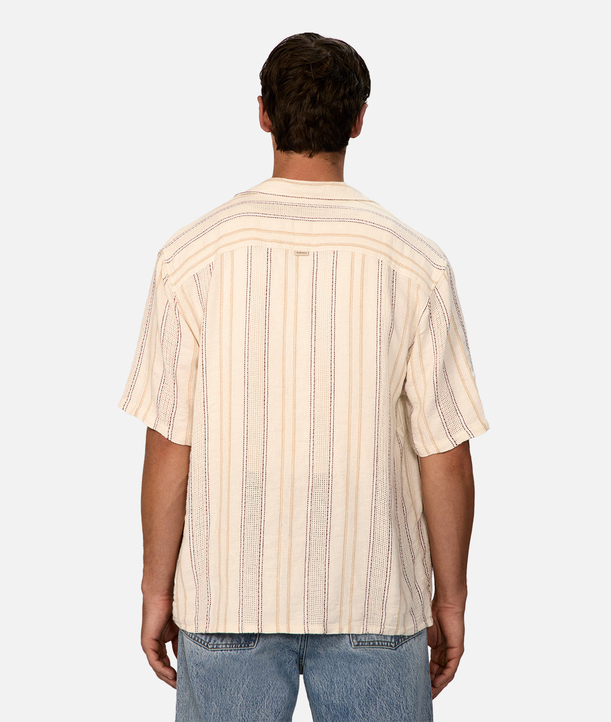 Lakeville Short Sleeve Shirt for Men - 100% Cotton Casual Button Down Shirt in Natural Color | Perfect for Summer Outings, Office Wear & Weekend Relaxation