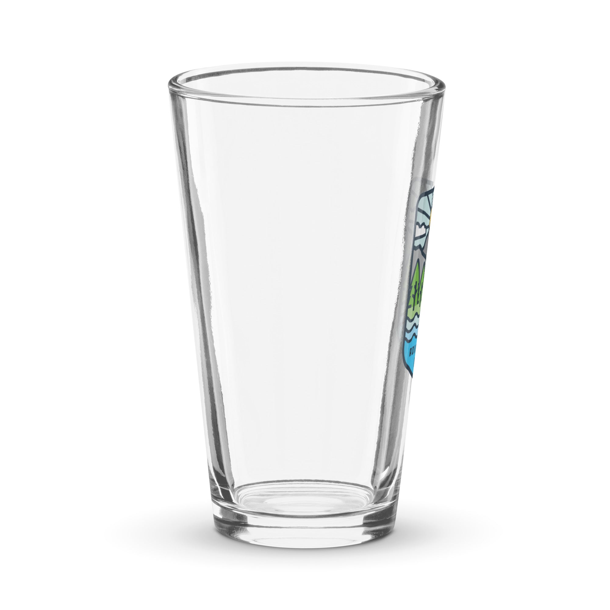 Premium 16oz Pint Glass Set of 4 - Summer Vista Design - Shatter-Resistant Beer Glasses for Home Bar, Parties & Outdoor Gatherings - Perfect for Craft Beer, Cocktails & Iced Beverages