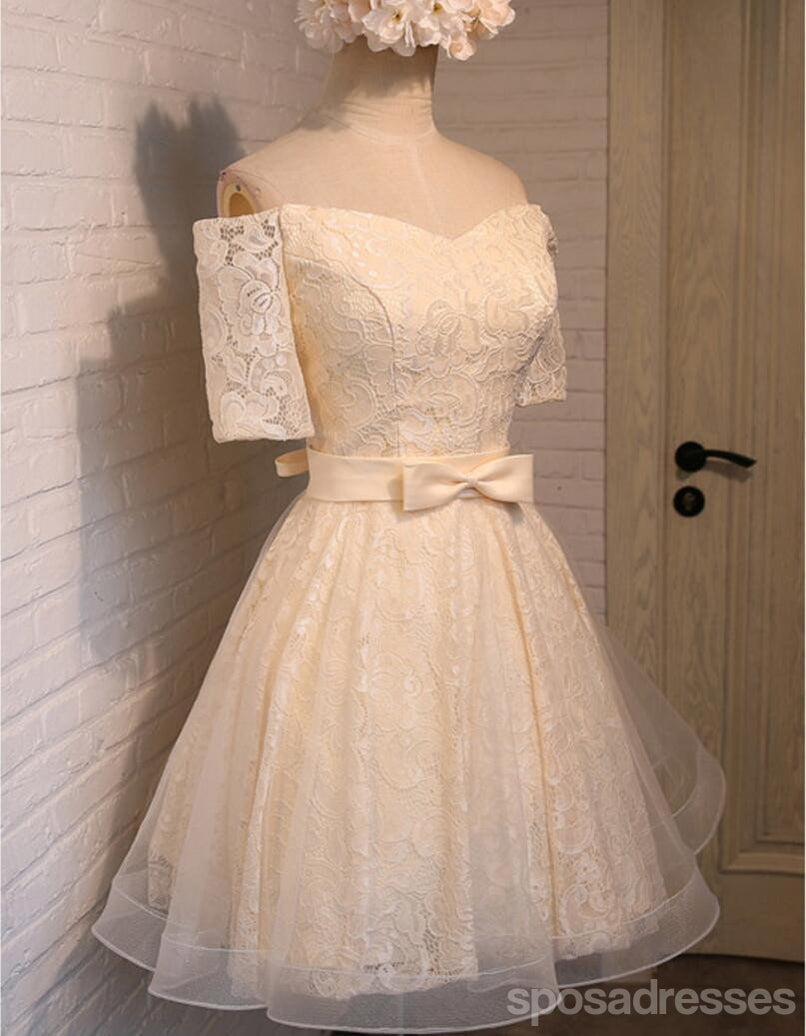 Off Shoulder Lace Short Prom Dresses for Homecoming - Affordable Cute Party Dresses for Teens (CM309) | Perfect for School Dances, Date Nights & Special Occasions