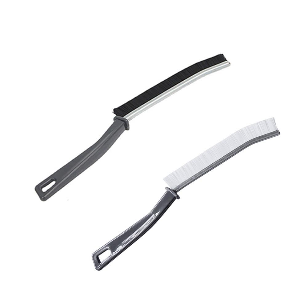 1pc/2pc Gap Cleaning Brush - Handheld Groove & Crevice Cleaning Tool for Door Tracks, Window Tracks, Kitchen Sinks & Shutters | Perfect for Tight Spaces & Hard-to-Reach Areas