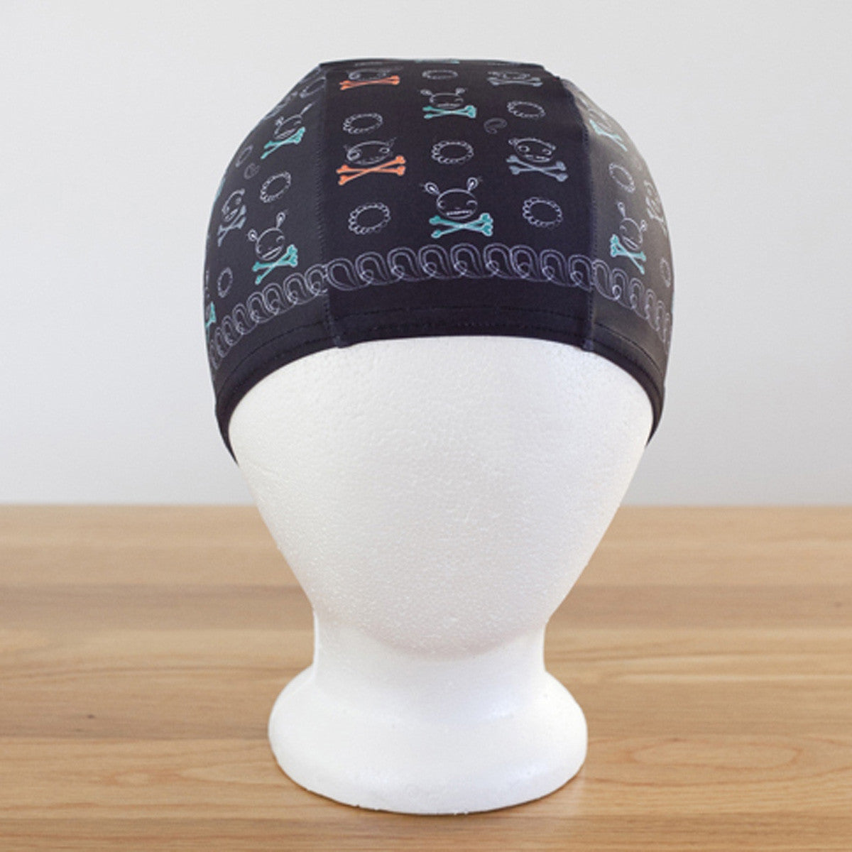 Premium Lycra Swimming Cap - Jolly Roger Design for Comfort & Performance | Ideal for Swim Training, Lap Swimming & Water Aerobics