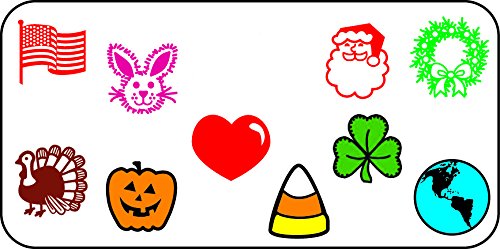 Holiday Incentive Stamp Set - 10pcs DIY Craft Stamps for Kids, Teachers & Students - Wooden/Rubber Peg Stamps for Classroom, Homework Grading & Art Projects - Perfect for Christmas, Halloween & Seasonal Crafts