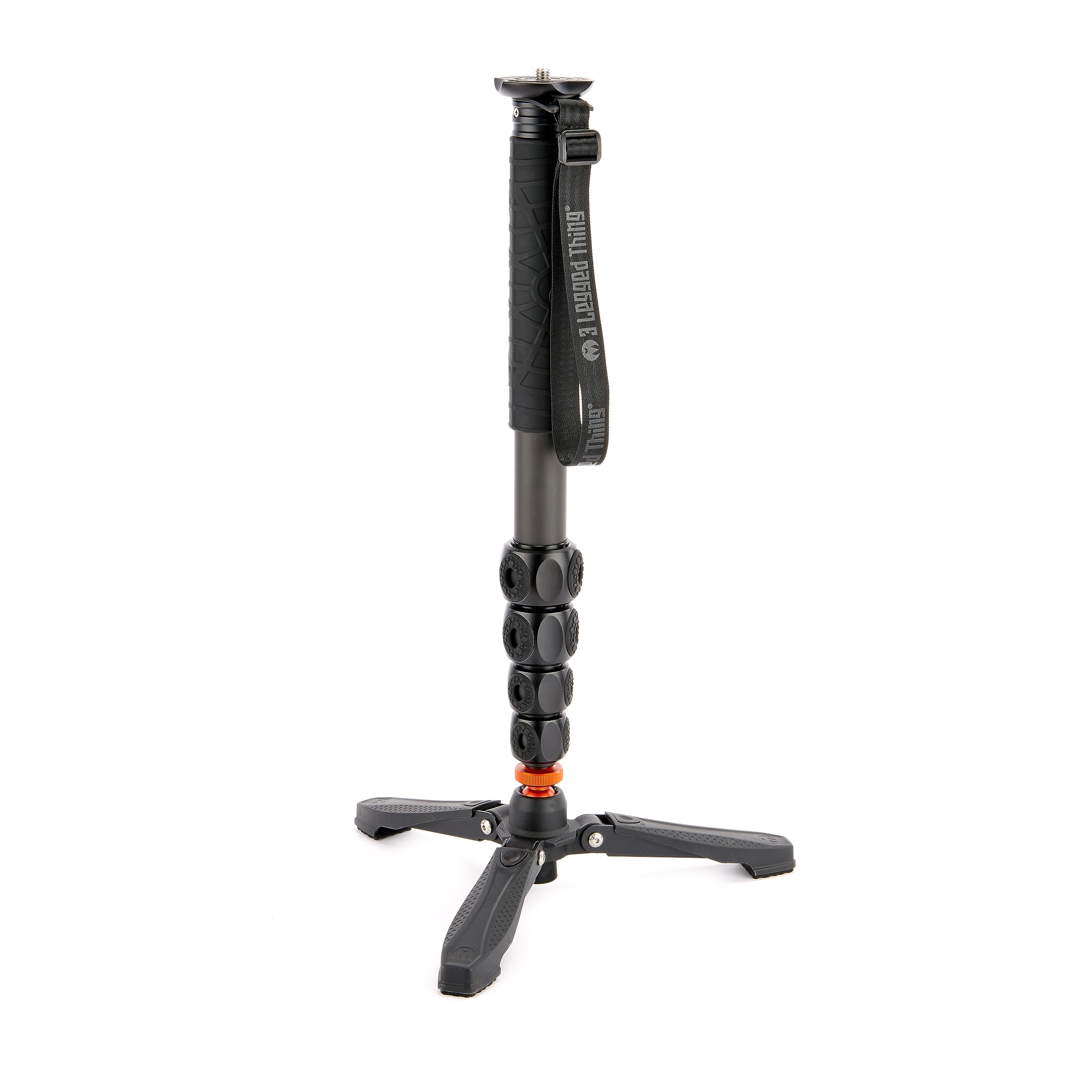 3 Legged Thing Legends Alana Carbon Fiber Monopod Kit - Lightweight & Portable Travel Monopod for DSLR & Mirrorless Cameras | Perfect for Professional Photographers, Videographers & Outdoor Adventures (ALANAKITDARK)