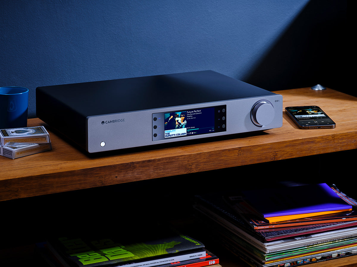Cambridge Audio CXN100 Network Music Player - High-Resolution Wireless Streaming, Lunar Grey | Perfect for Home Audio Systems & Multi-Room Setup