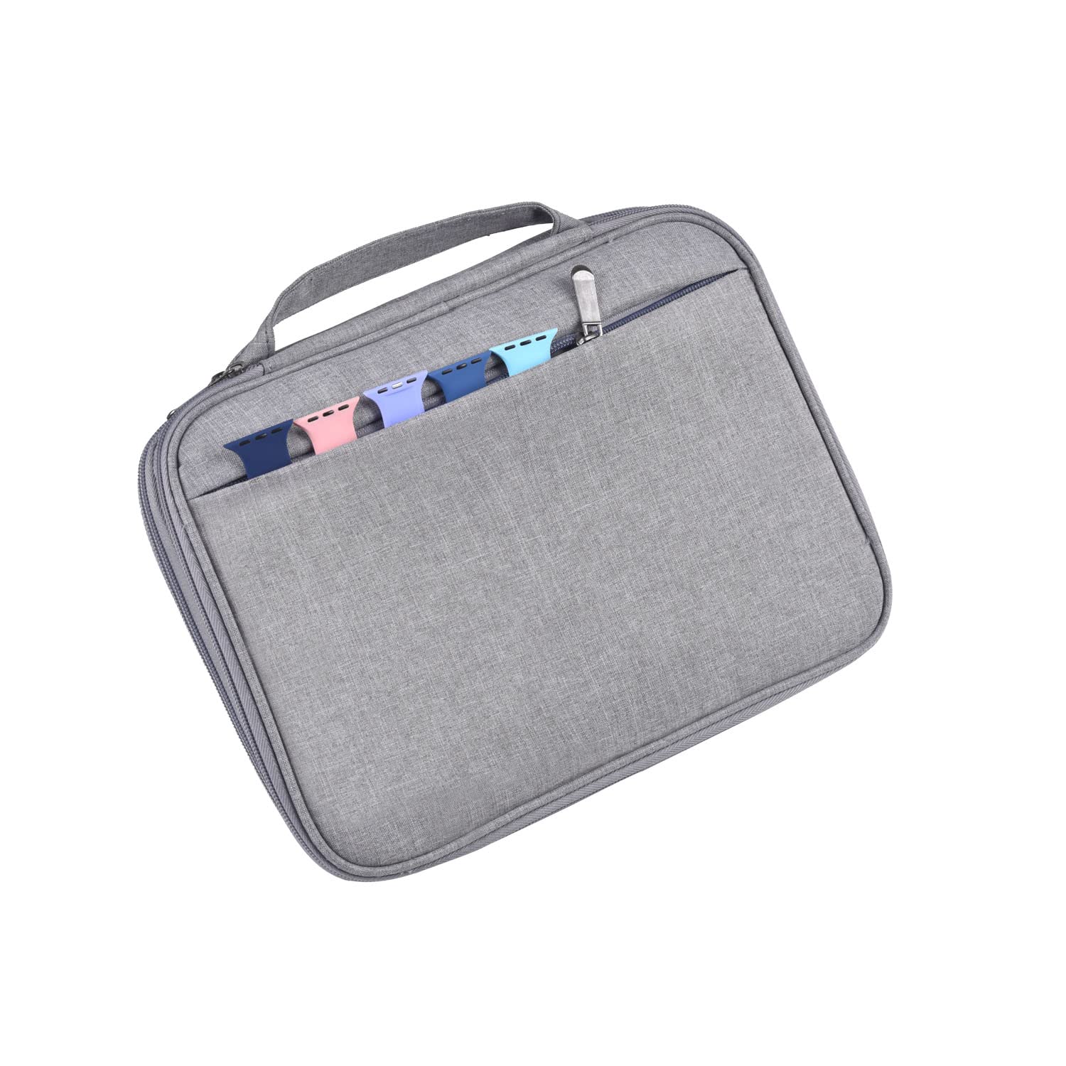 Watch Band Organizer Case for 35 Straps & Accessories - Gray | Travel & Storage