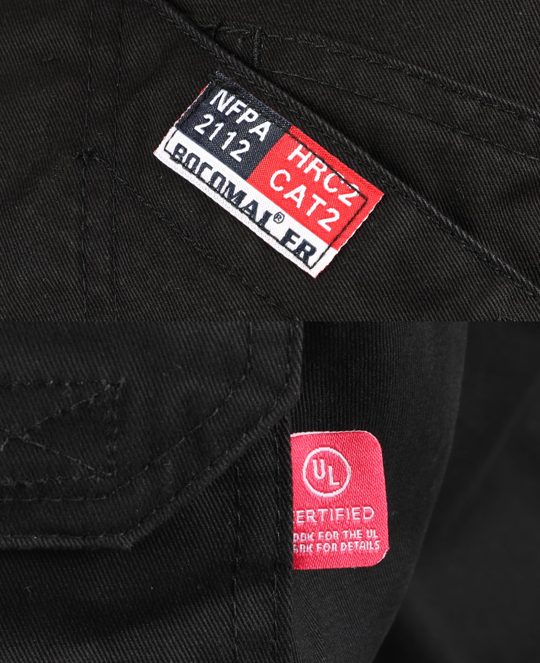BOCOMAL Men's Flame Resistant Cargo Work Pants with Double Front & 10 Multi-Pockets - Elastic Waist for Comfort - Perfect for Construction, Welding & Outdoor Labor Jobs