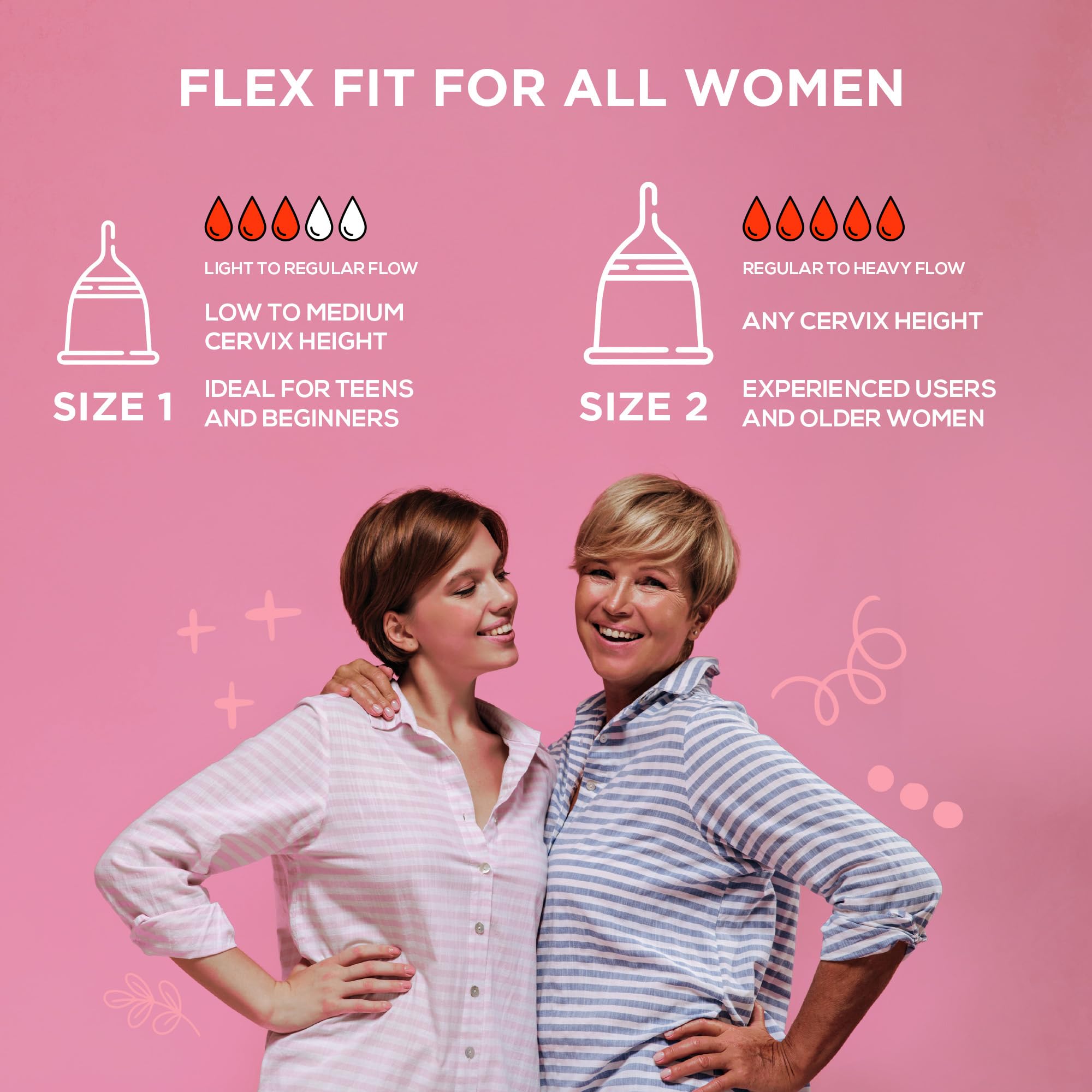 Athena Menstrual Cups - Small Size | Soft Reusable Period Cup for Women | Light to Regular Flow | Leak-Proof Design with Form Fit Rim for Easy Insertion | Perfect for Active Lifestyles, Travel & Eco-Friendly Period Care