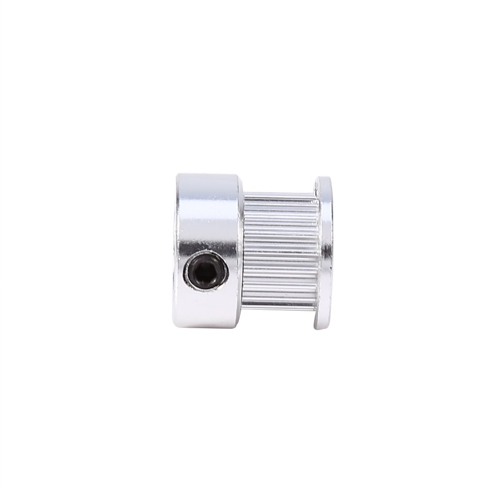 2Pcs Aluminum 20 Teeth 8mm Timing Belt Pulley Wheel for 3D Printer Parts - High Precision Alloy Gears for CNC Machines, DIY Projects & Robotics Applications