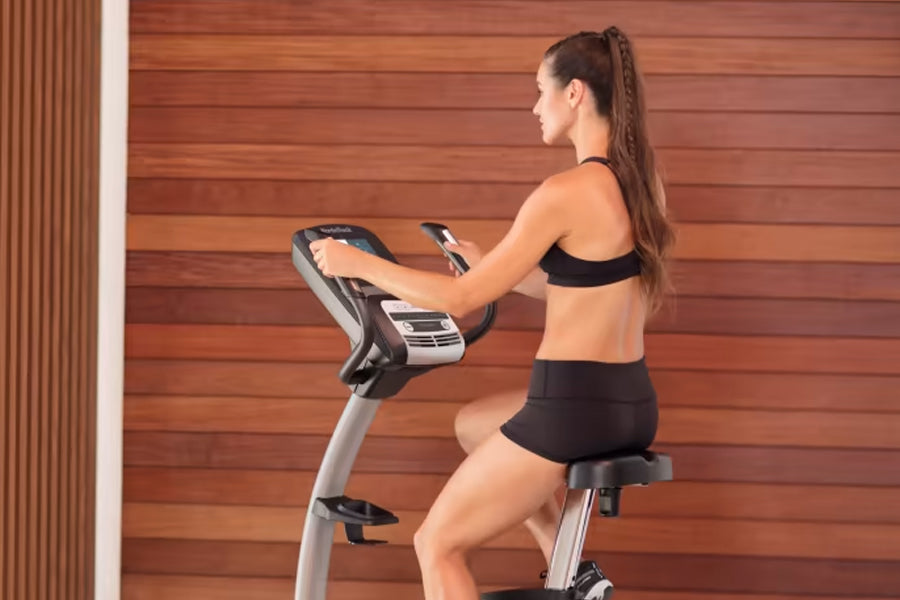 NordicTrack Commercial VU 19 Upright Exercise Bike - Premium Home Gym Equipment for Cardio Workouts, Weight Loss & Fitness Training - Perfect for Home, Office & Small Spaces