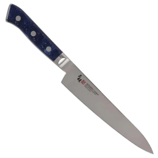 Premium Zanmai Pro Petty Knife - Limited Edition with Elderberry Corian Handle & Wood Gift Box - Perfect for Home Chefs, Cooking Enthusiasts & Professional Kitchens