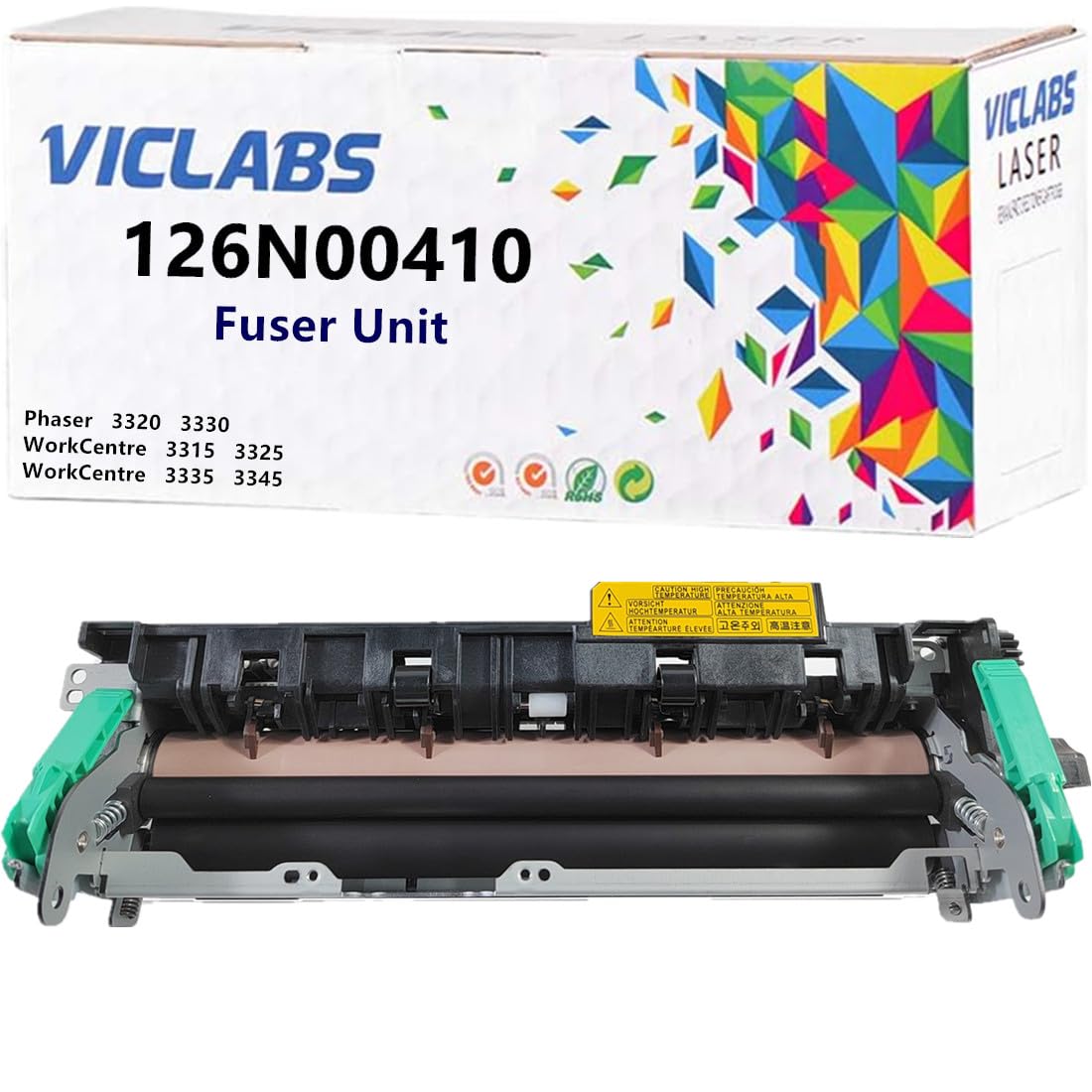 Xerox 126N00410 Fuser Unit 110V Replacement - Compatible with WorkCentre 3315, 3325, 3335, 3345, 3315DN & Phaser 3320, 3330 Printers - High-Quality 1-Pack Fuser for Office & Home Printing Needs