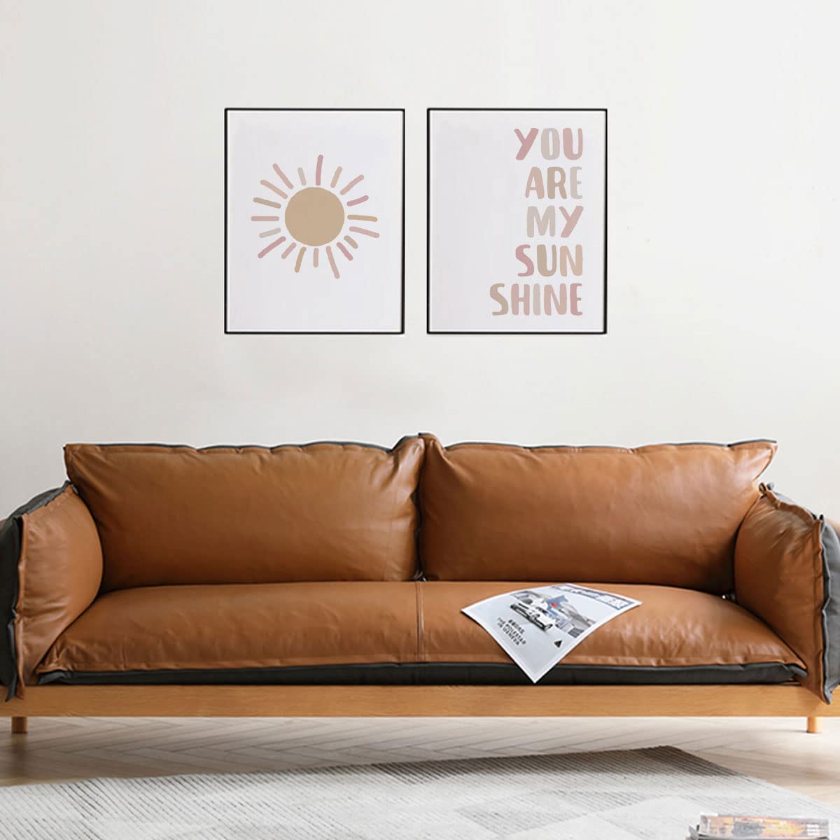 You Are My Sunshine - Set of 2 Unframed 11x14 Inch Nursery Wall Art Prints | Kids Room Decor, Baby Nursery Decor, Sunshine Themed Bedroom Wall Art | Perfect for Baby Showers, Children's Bedrooms & Playrooms