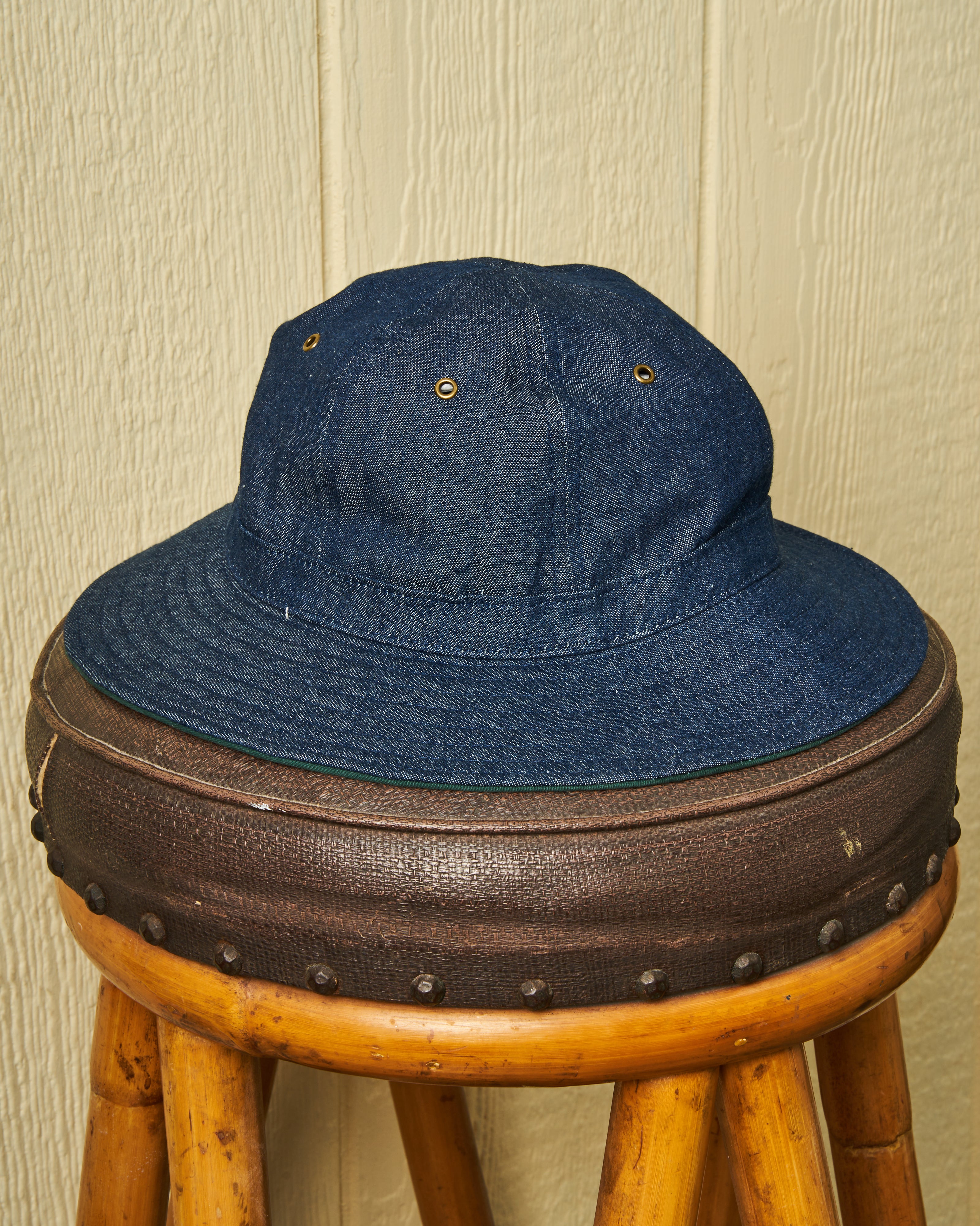 Denim Sailing Hat for Men & Women - Breathable Sun Protection Outdoor Boating Cap - Perfect for Sailing, Fishing, and Beach Activities