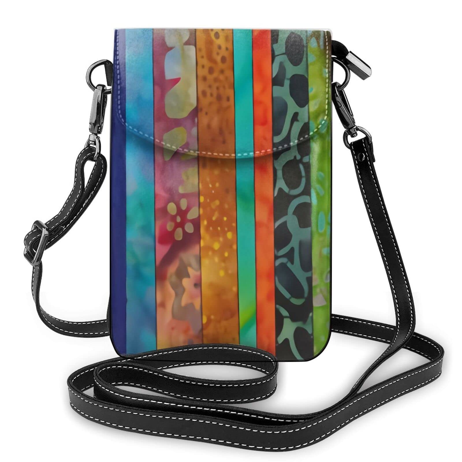 Stylish Bali-Inspired PU Leather Crossbody Phone Purse for Women - Compact Shoulder Bag with Wallet Function - Perfect for Travel, Shopping & Daily Essentials