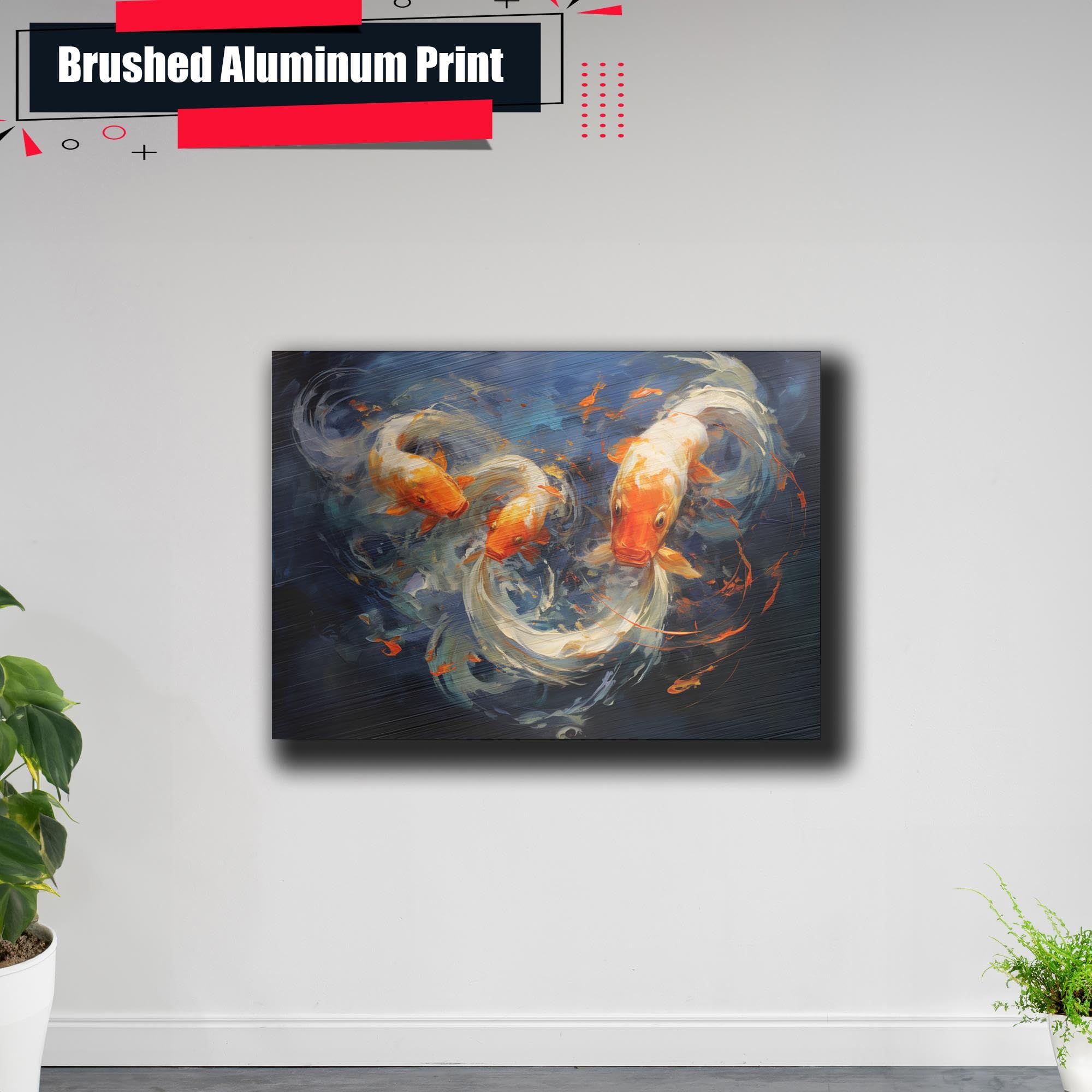 Japanese Koi Fish Art Print - Zen Wall Decor for Home & Kitchen | Koi Pond Poster, Asian-Inspired Wall Art for Living Room, Bedroom & Office Decor
