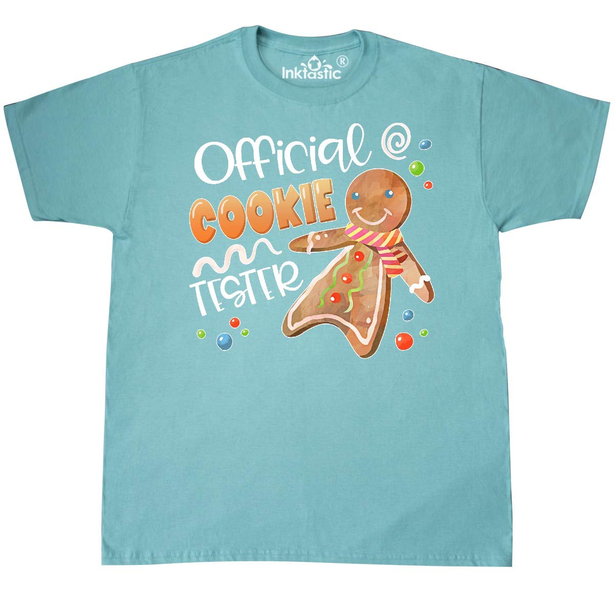 Inktastic Official Cookie Tester Cute Gingerbread Christmas T-Shirt for Women - Funny Holiday Baking Gift for Bakers & Cookie Lovers (Perfect for Christmas Parties, Baking Events & Festive Gatherings)