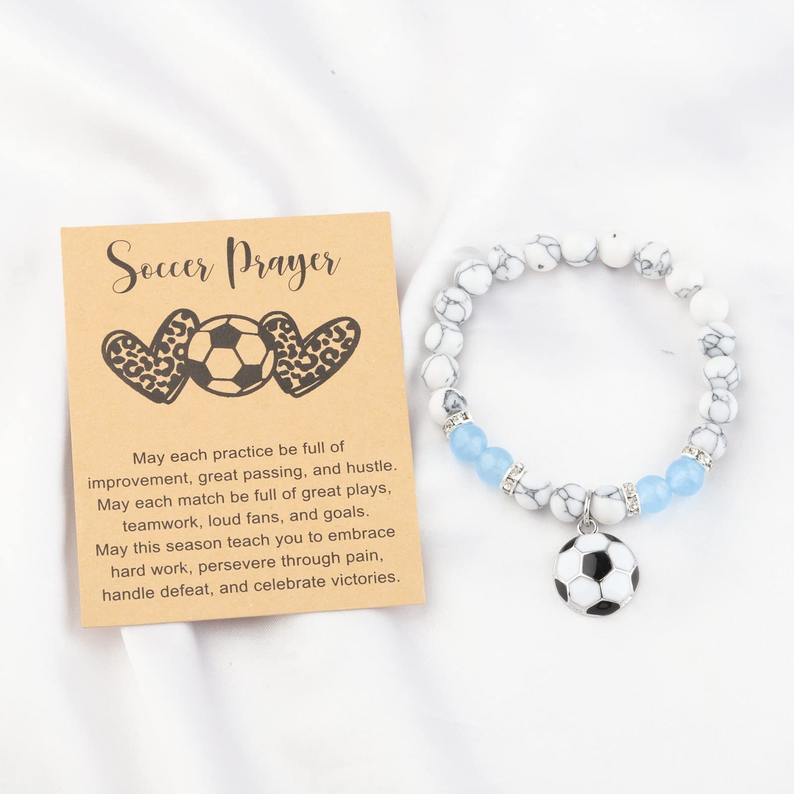 MYOSPARK Soccer Girl Bracelet - Inspirational Soccer Jewelry Gift for Women Players, Fans & Team Members - Perfect for Games, Training & Soccer Enthusiasts