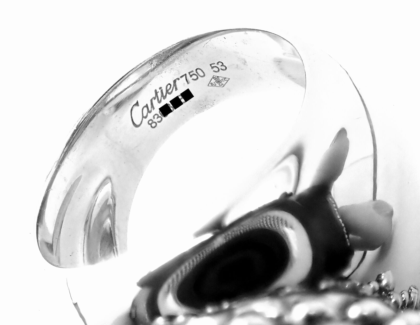 Authentic Cartier Perruque Paris Nouvelle Vague 18k Gold Diamond Ring - Luxury Jewelry for Women, Perfect for Weddings, Anniversaries & Special Occasions