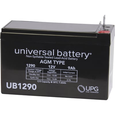 12V 9Ah AGM Sealed Lead Acid Battery for Power Wheels, Scooters, and Solar Systems - Long Lasting & Maintenance Free Power Solution
