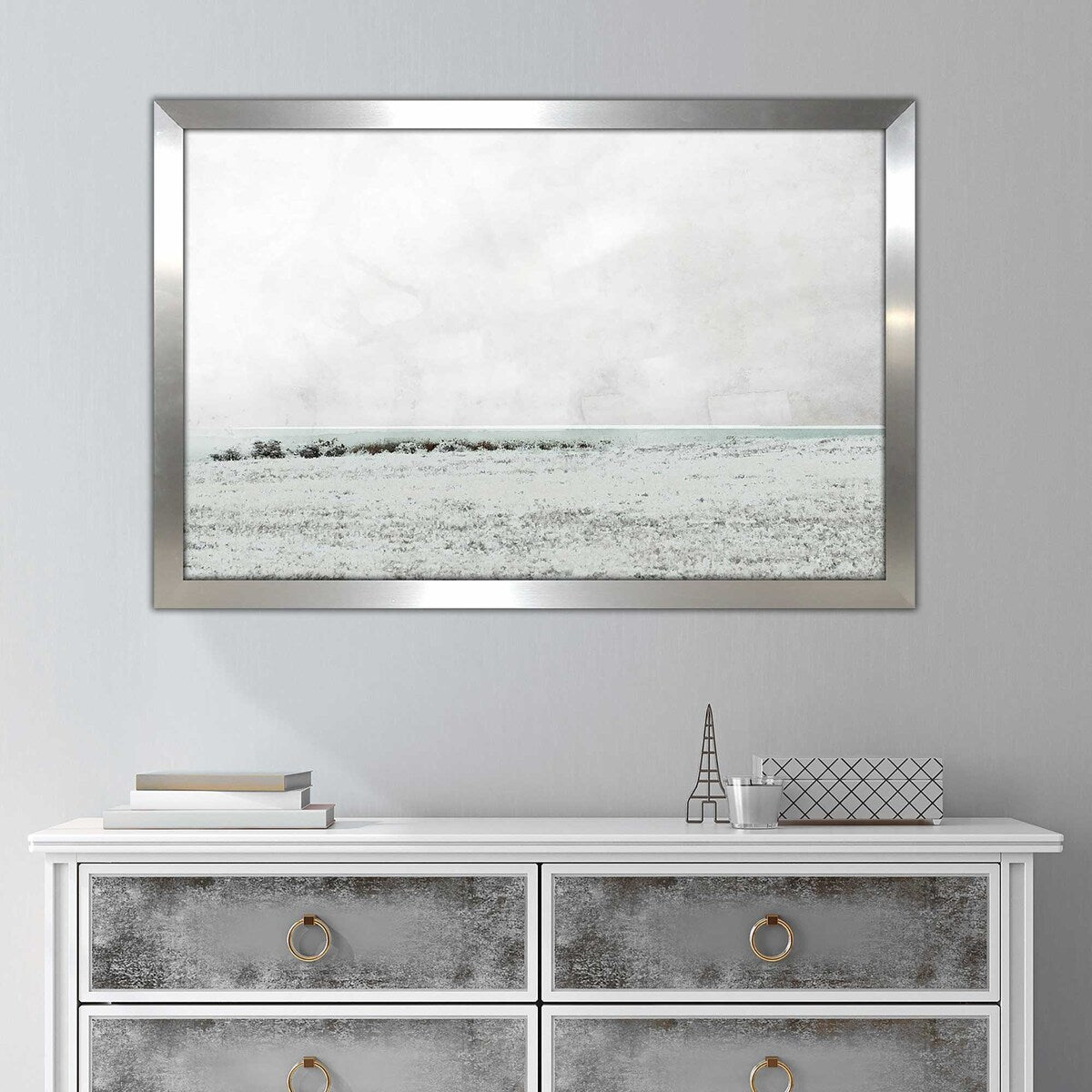 Barn View Print on Acrylic - Rustic Farmhouse Wall Art Decor for Living Room, Bedroom & Office - High-Quality Acrylic Glass Painting - Perfect Country Style Home Decoration