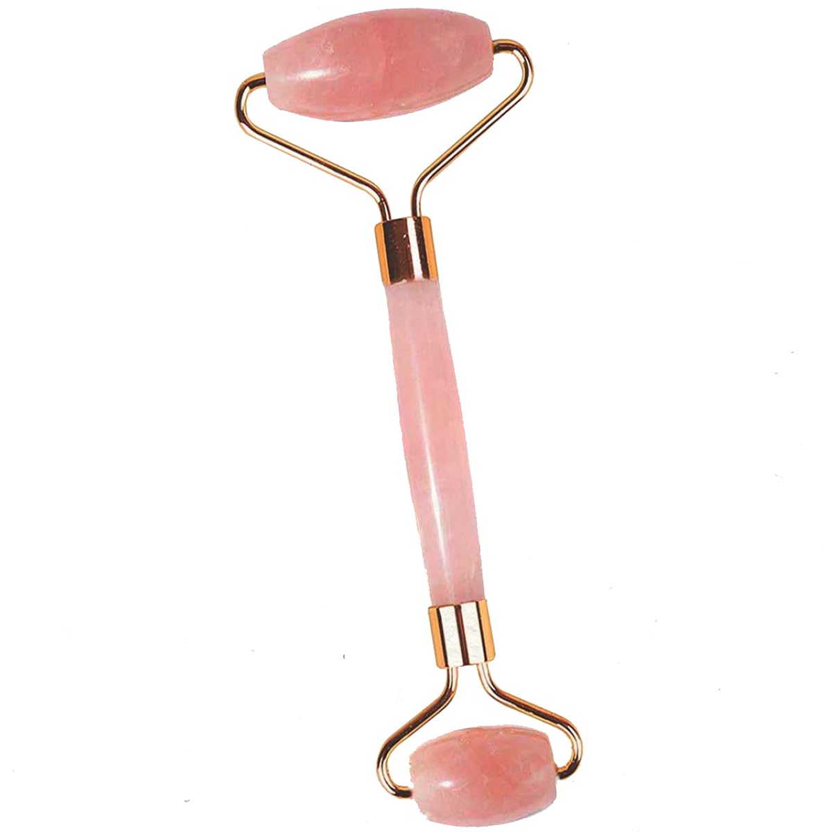 Rose Quartz Face Roller for Anti-Aging & Skin Rejuvenation - Natural Crystal Massage Tool to Reduce Wrinkles, Dark Circles & Puffiness - Perfect for Facial Massage, Lymphatic Drainage & Skincare Routine