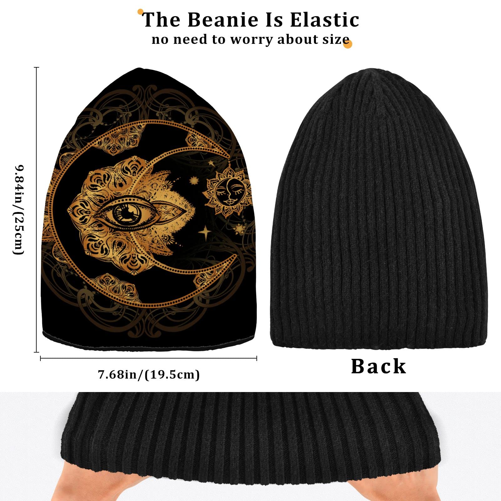 Unisex Beanie Knit Hats for Men & Women - Gothic Winter Skull Cap for Cold Weather, Outdoor Activities & Street Fashion