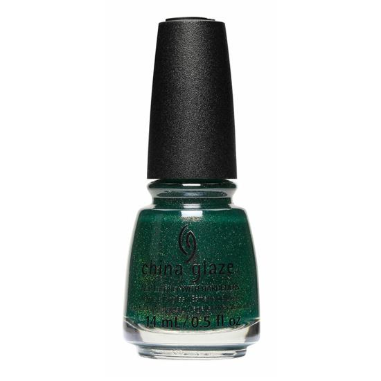 China Glaze Emerald Magic Nail Polish #85096 - 0.5 oz Green Glitter Polish for Manicures, Pedicures & Special Occasions