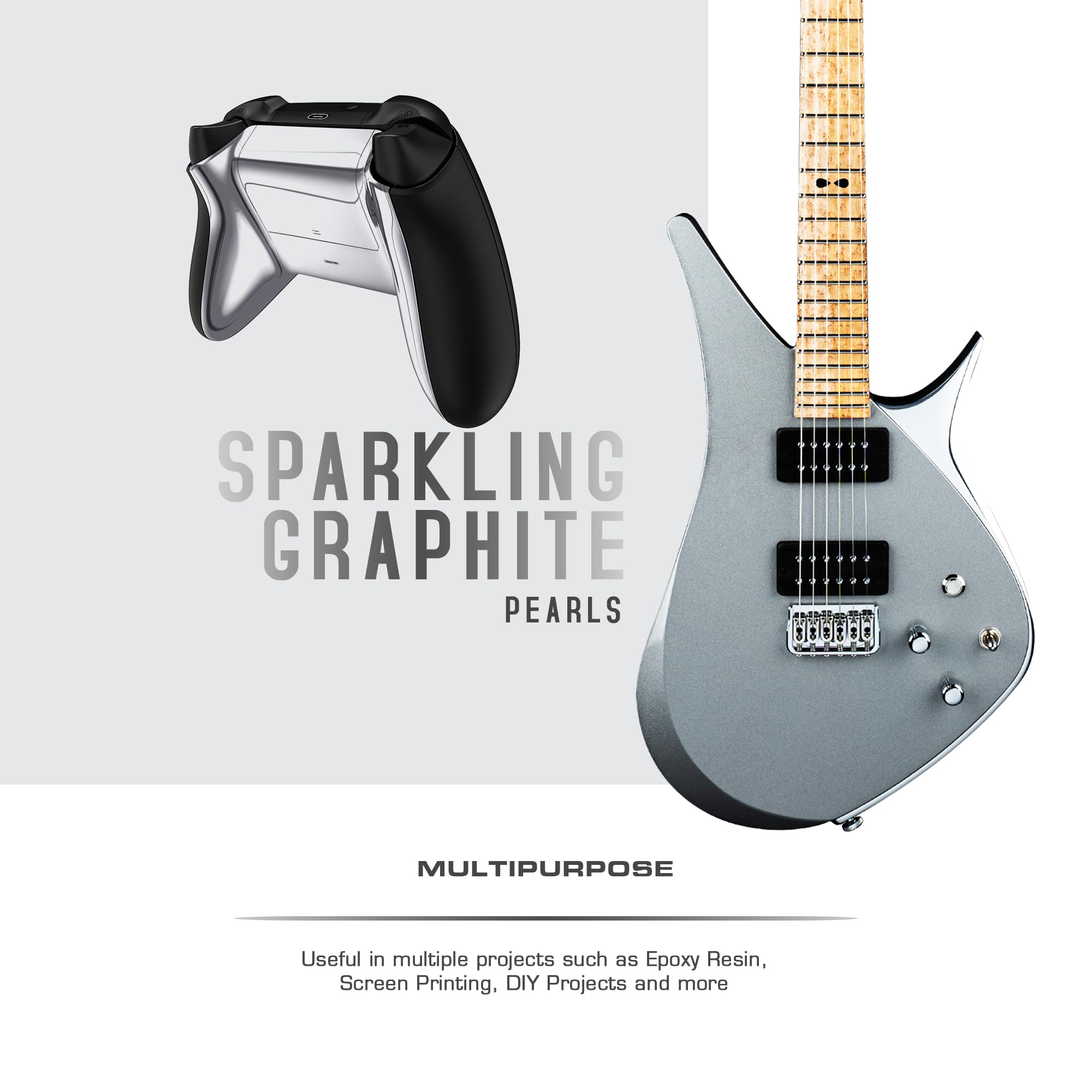 Sparkling Graphite Mica Powder - 100% Pure for DIY Crafts, Soap & Resin - 25g